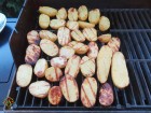 Grilované brambory s tvarohem