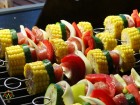 Vepřový špíz se zeleninou na grilu Weber