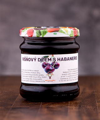 Vi&scaron;ňov&yacute; džem s Habanero